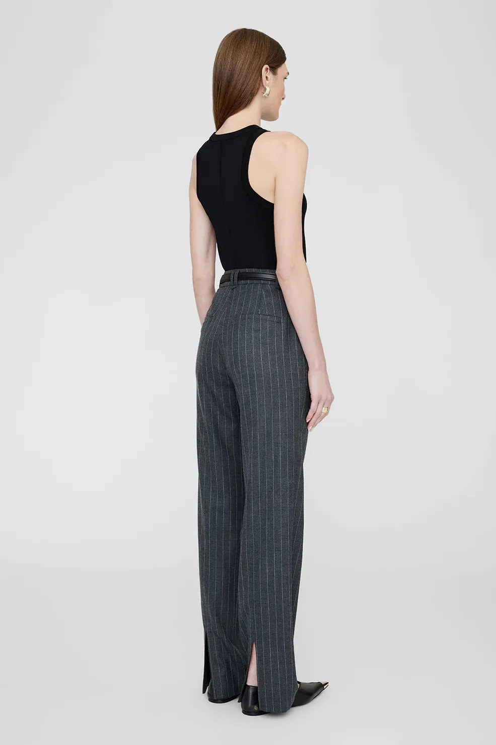 AB Drew Pant - Grey Pinstripe
