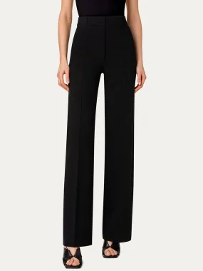 Akris Punto Chiaro Jersey Straight Leg Pant in Black