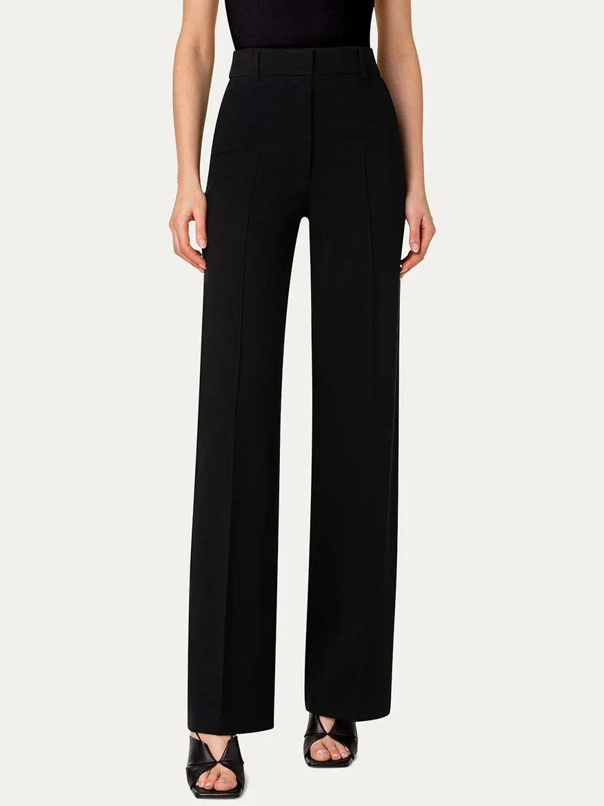 Akris Punto Chiaro Jersey Straight Leg Pant in Black