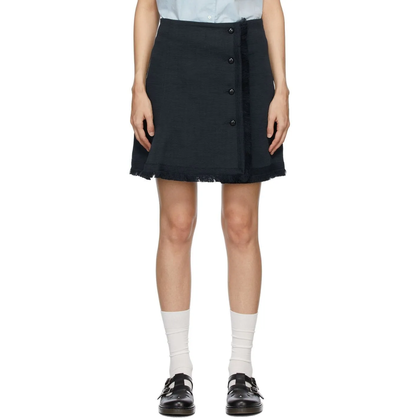 A.P.C. Navy Frida Miniskirt