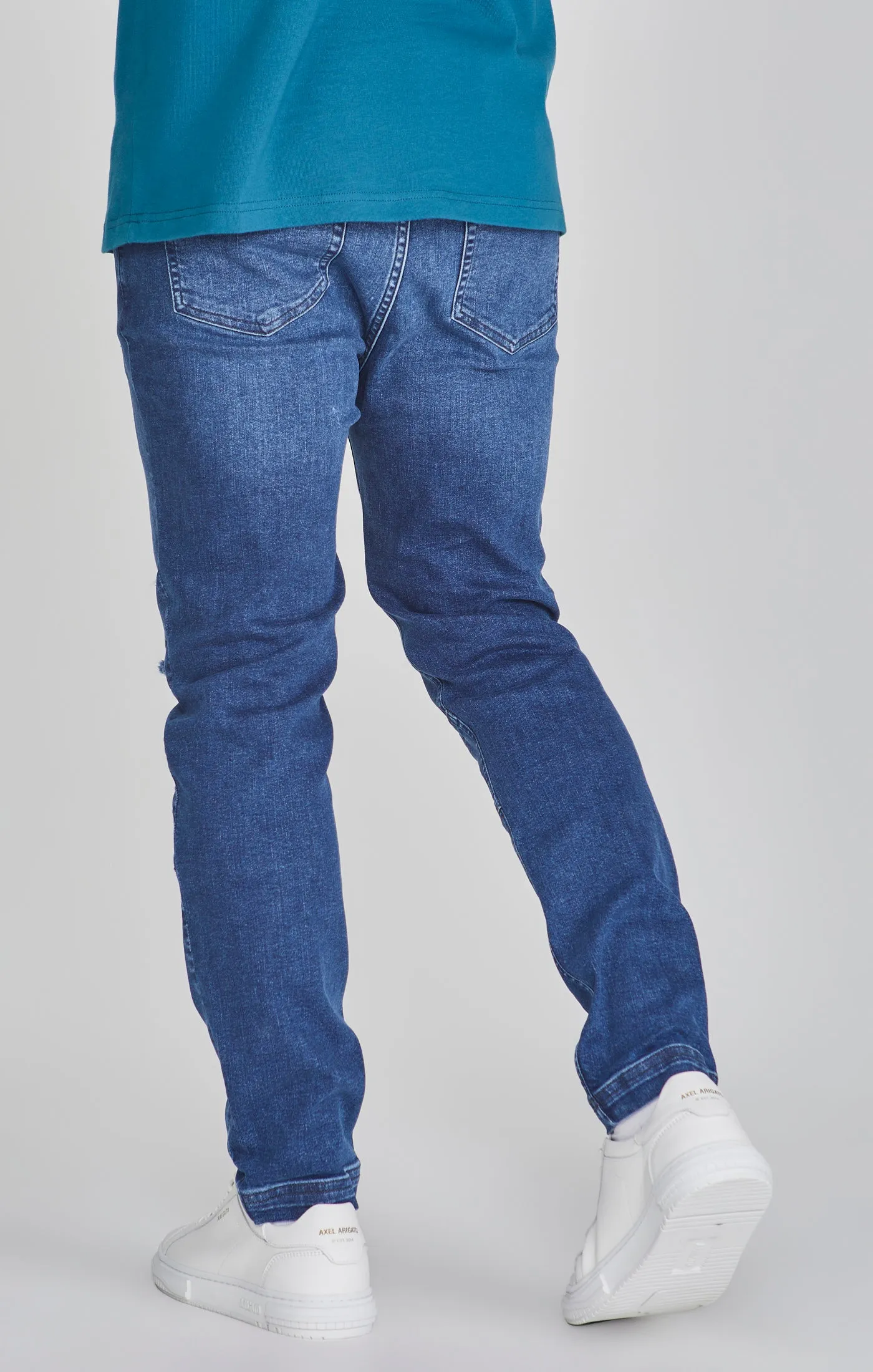 Blue Drop Crotch Jeans