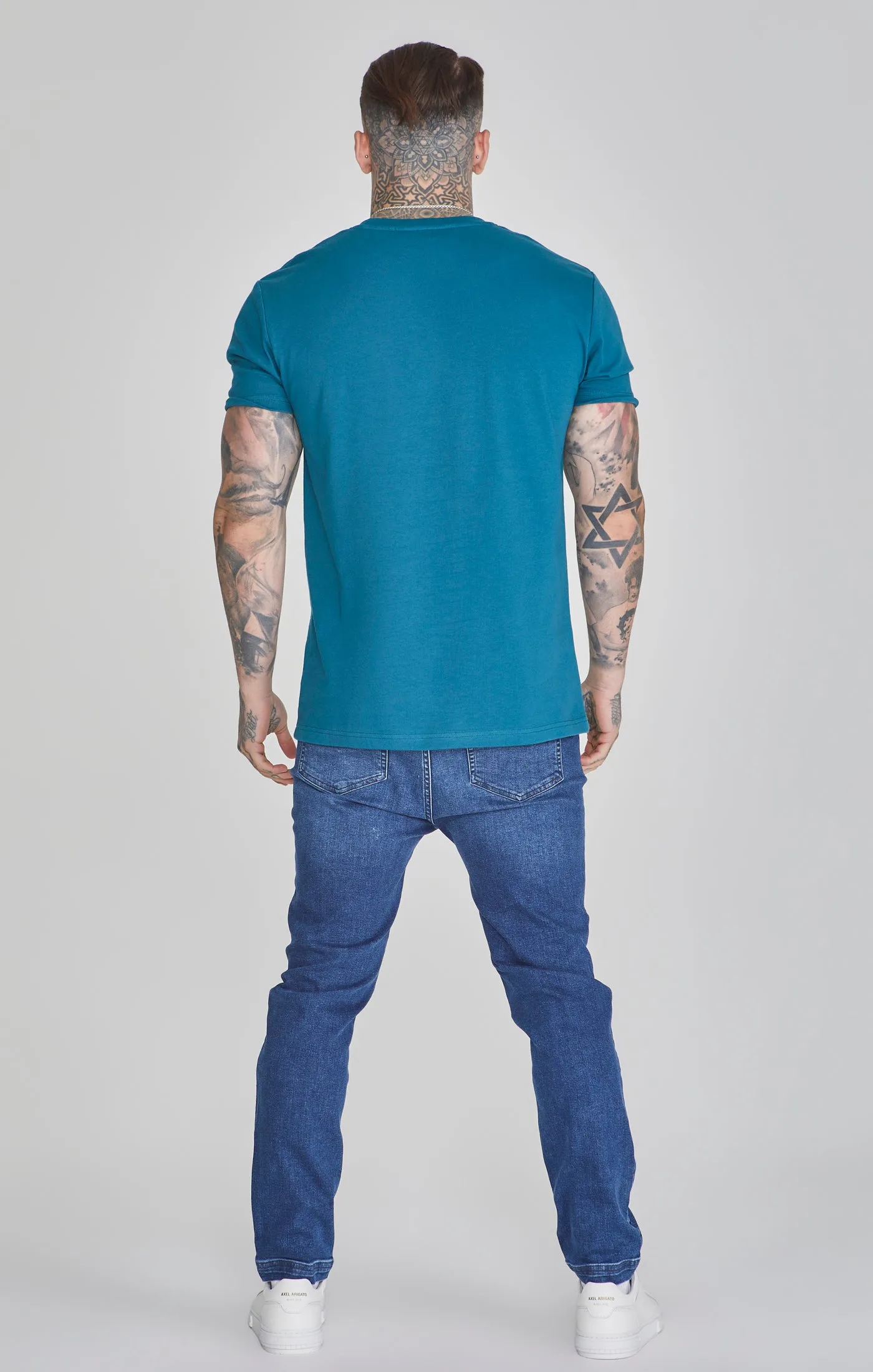 Blue Drop Crotch Jeans