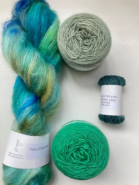 Cowgirl Blues Shawls
