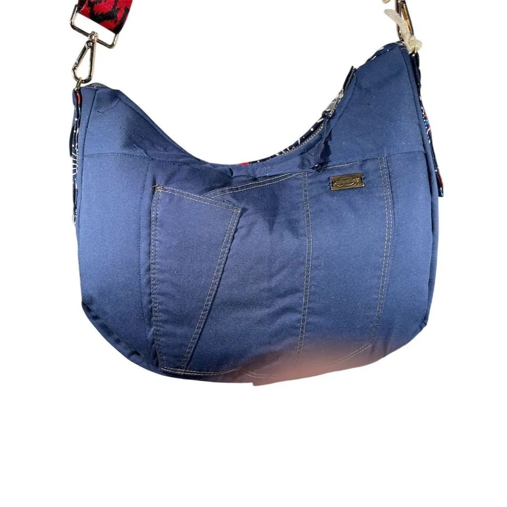 Dickies Women's Multicolor Patchwork Hobo Bag Boho Chic Crossbody