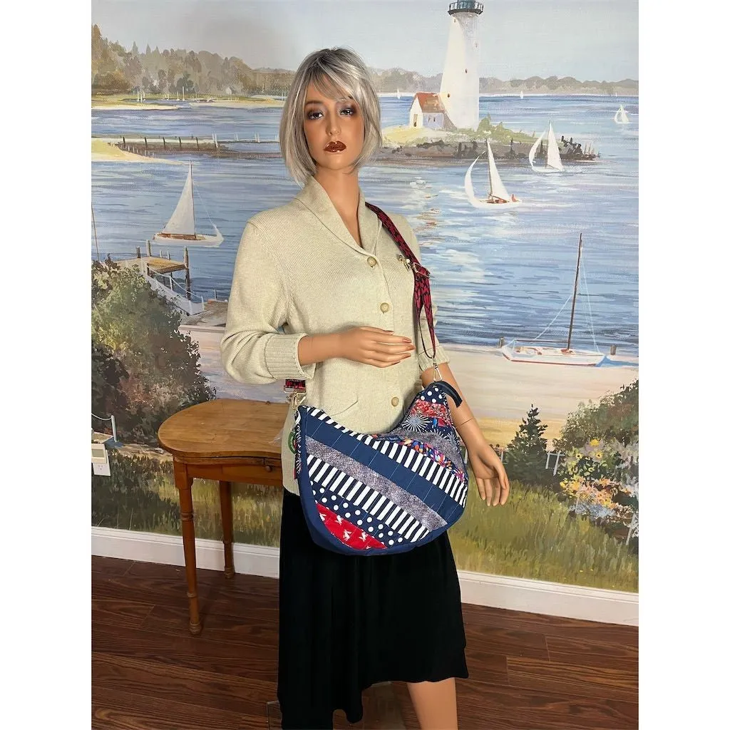 Dickies Women's Multicolor Patchwork Hobo Bag Boho Chic Crossbody