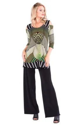 Elastic Waist Band Single Layered Flare Pants