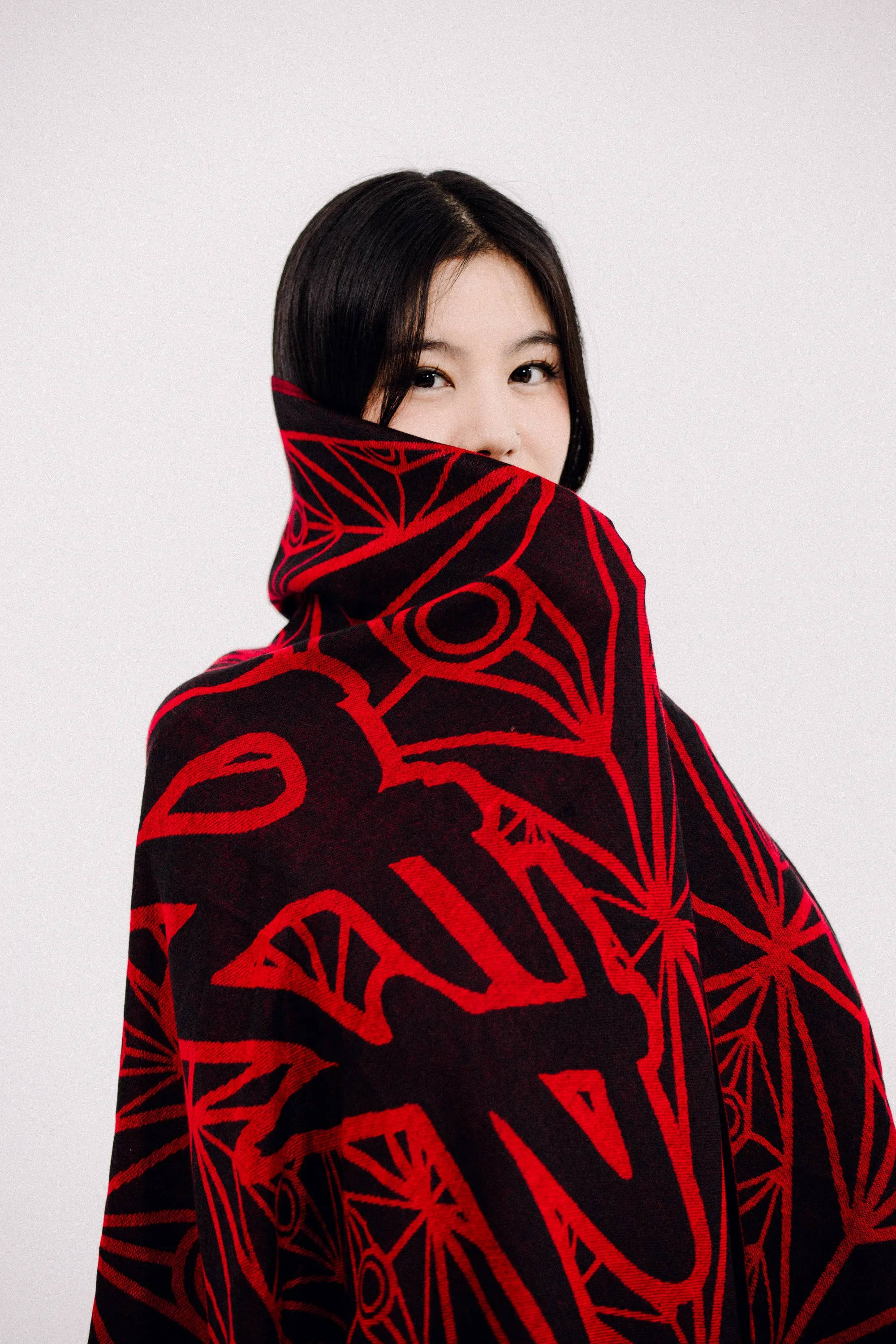 EYE PASHMINA - RED