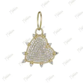 Fringed Heart Pendant
