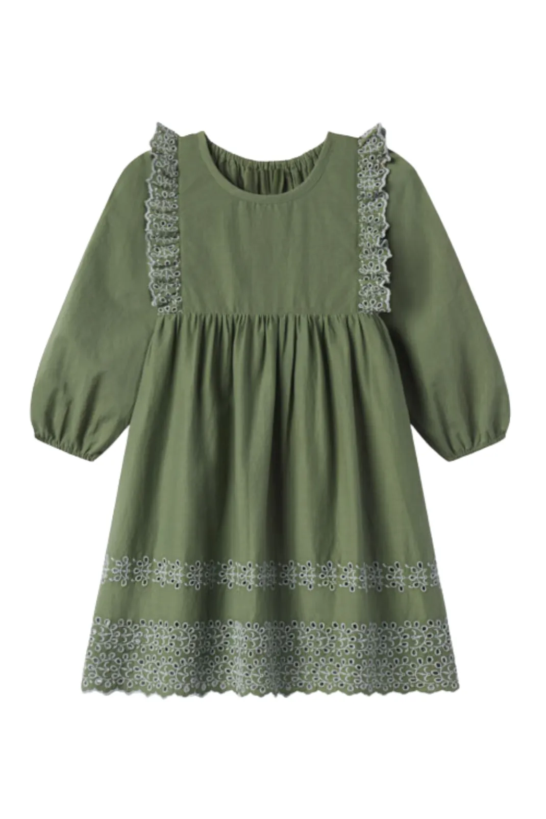 Kate Dress in Oil Green