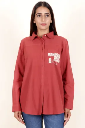 Khaadi Shirt With Patchwork