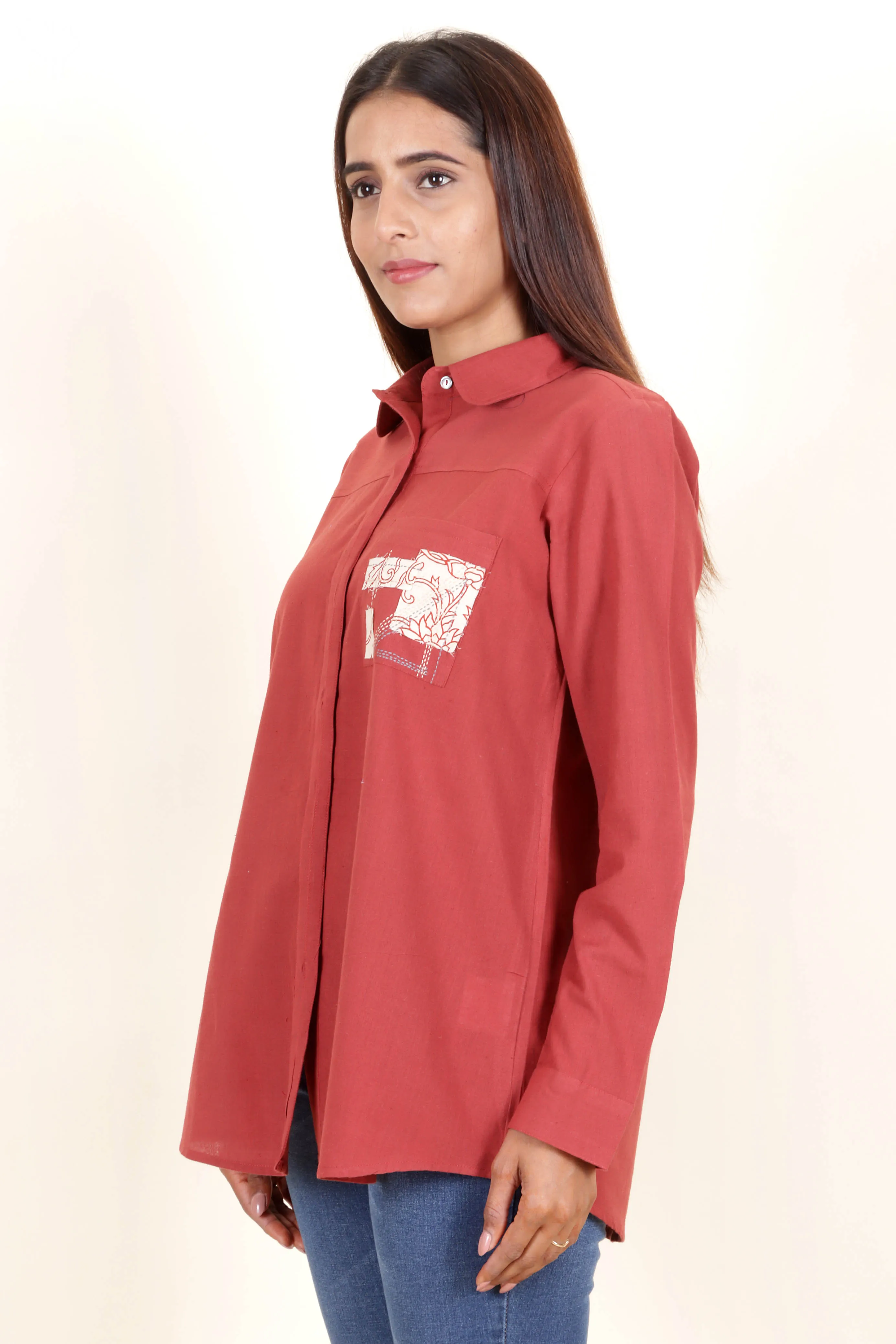 Khaadi Shirt With Patchwork