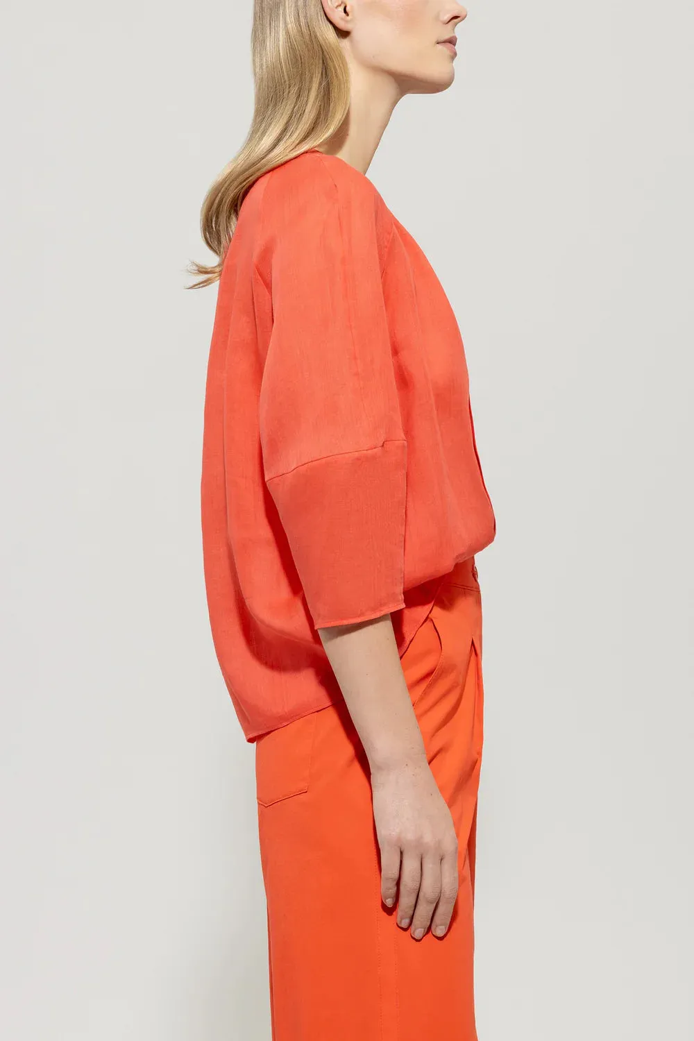 LUISA CERANO Coral Blouse