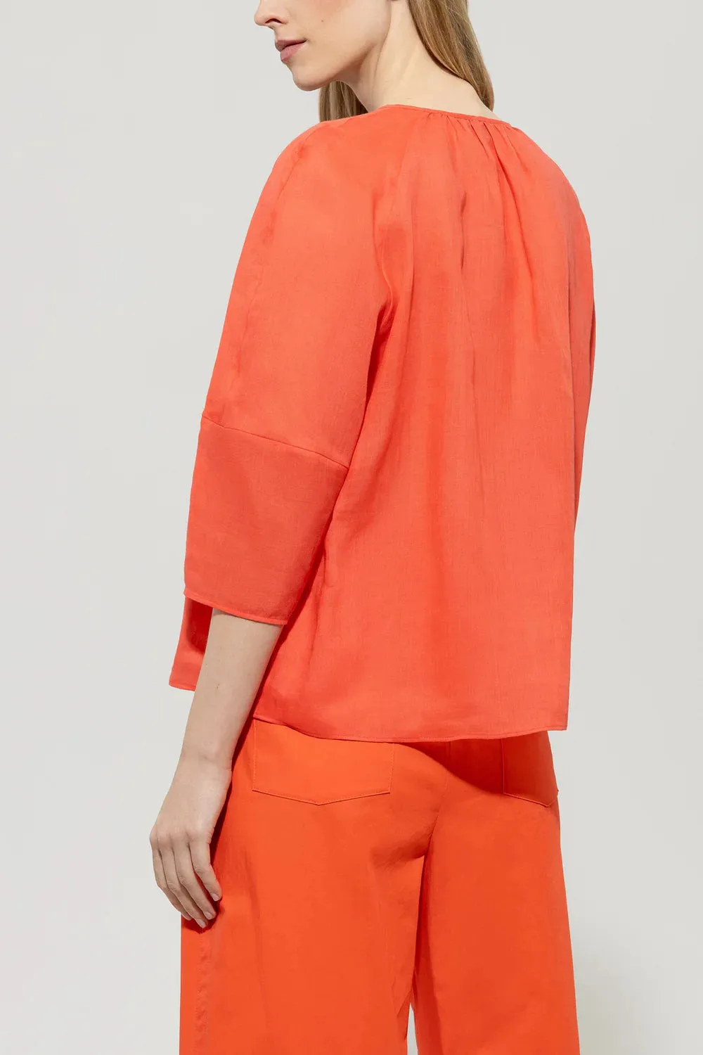 LUISA CERANO Coral Blouse