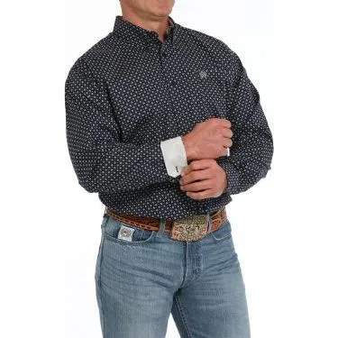 Men's Cinch Geometric Print Button-Down Western Shirt MTW1105859