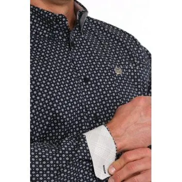 Men's Cinch Geometric Print Button-Down Western Shirt MTW1105859