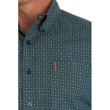Men's Cinch Modern Fit Geometric Print Western Shirt MTW1347127