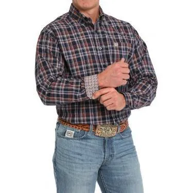 Men's Cinch Plaid Button-Down Western Shirt MTW1105848