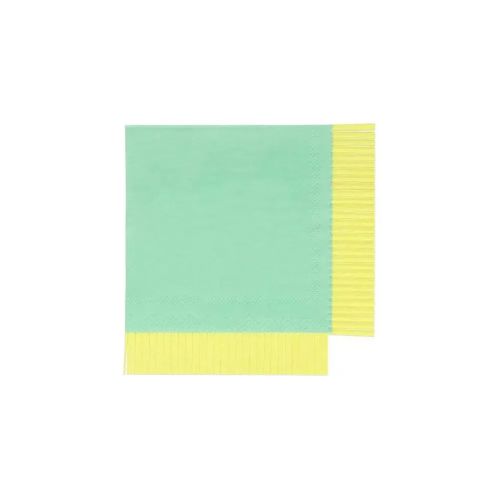 Neon Fringe Small Napkins