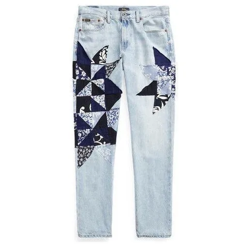 NWT-Ralph Lauren 'Avery Boyfriend' Patchwork Denim Jeans - Size 27