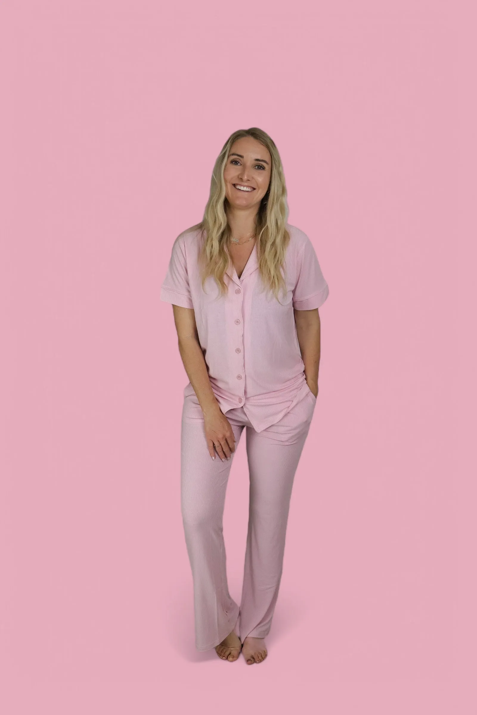 PINK ROSE RIB WOMEN'S DREAM SET