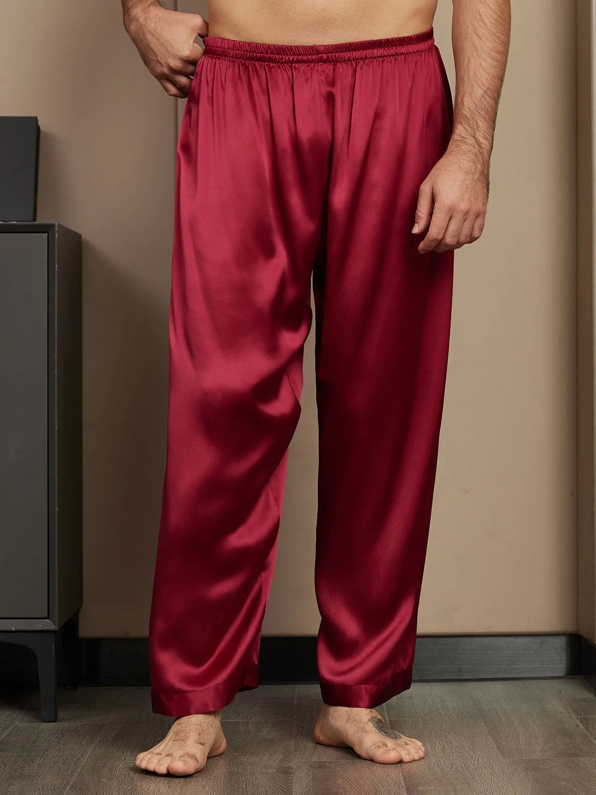Pure Silk Relaxed Pajama Pants