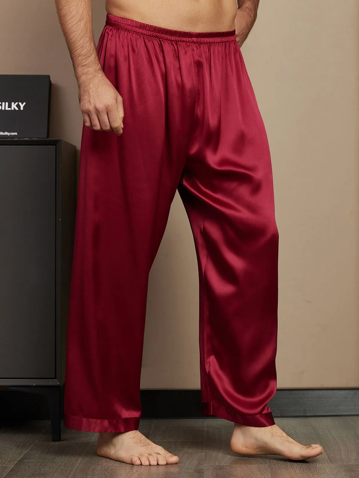 Pure Silk Relaxed Pajama Pants