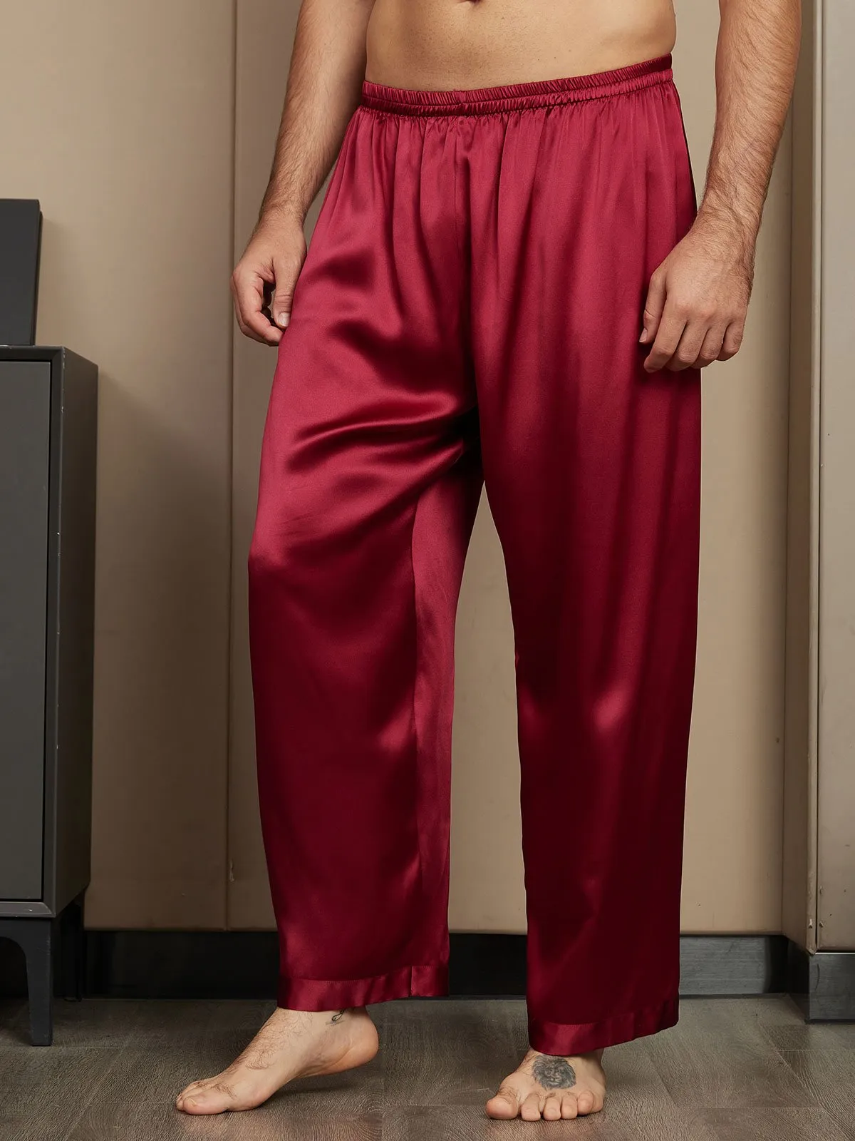 Pure Silk Relaxed Pajama Pants