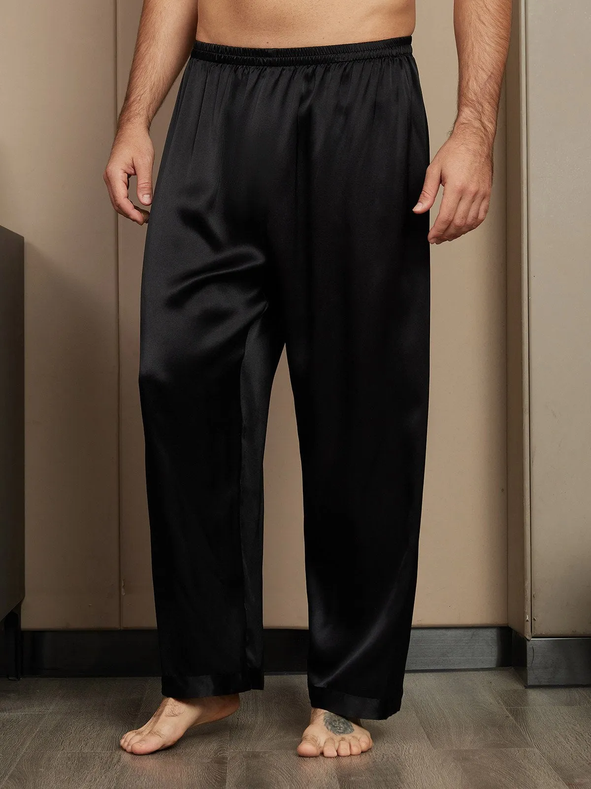 Pure Silk Relaxed Pajama Pants
