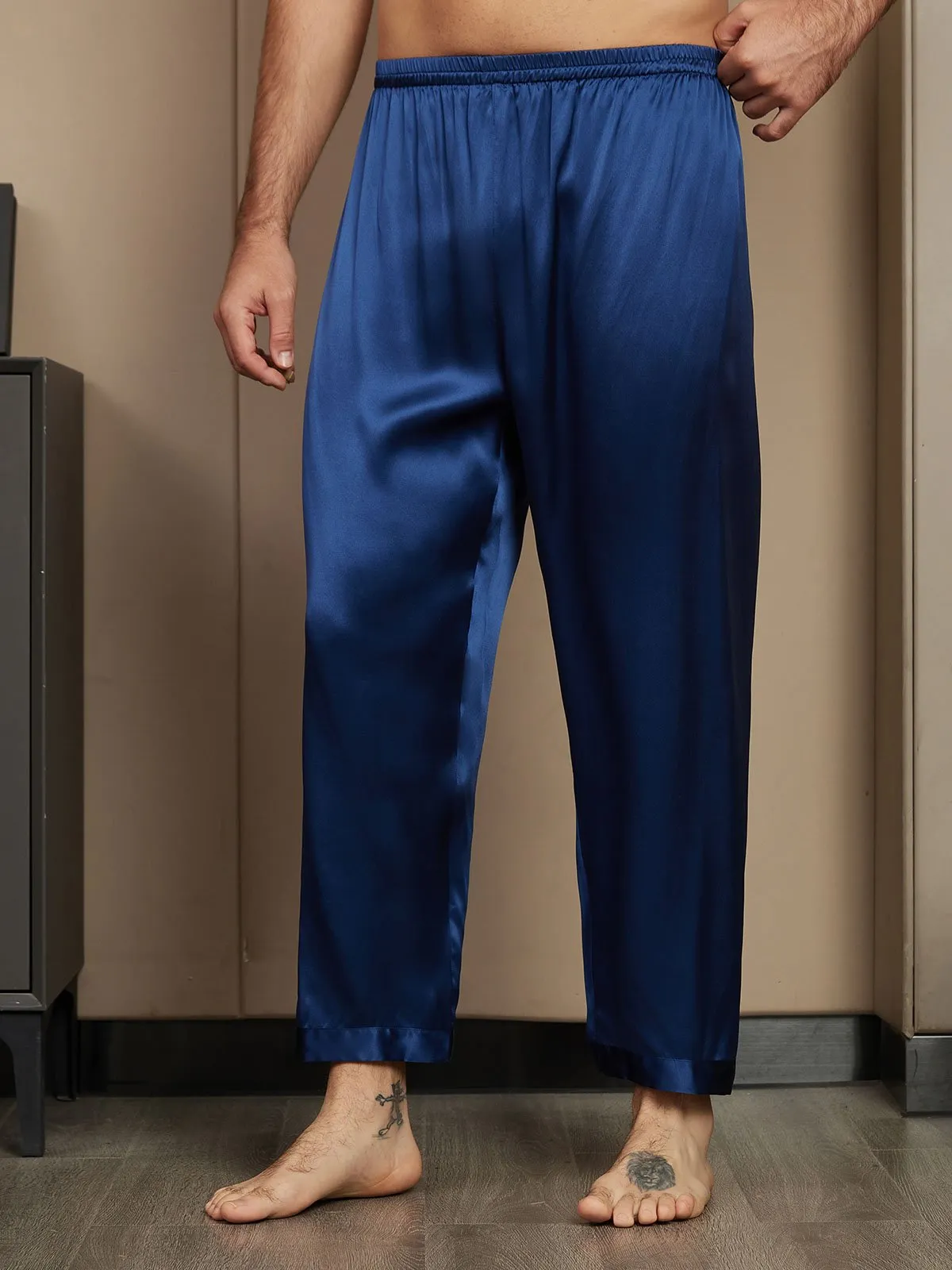 Pure Silk Relaxed Pajama Pants