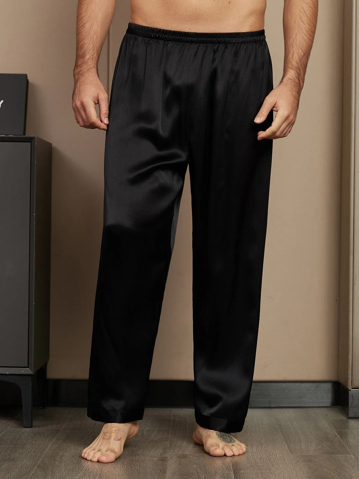 Pure Silk Relaxed Pajama Pants