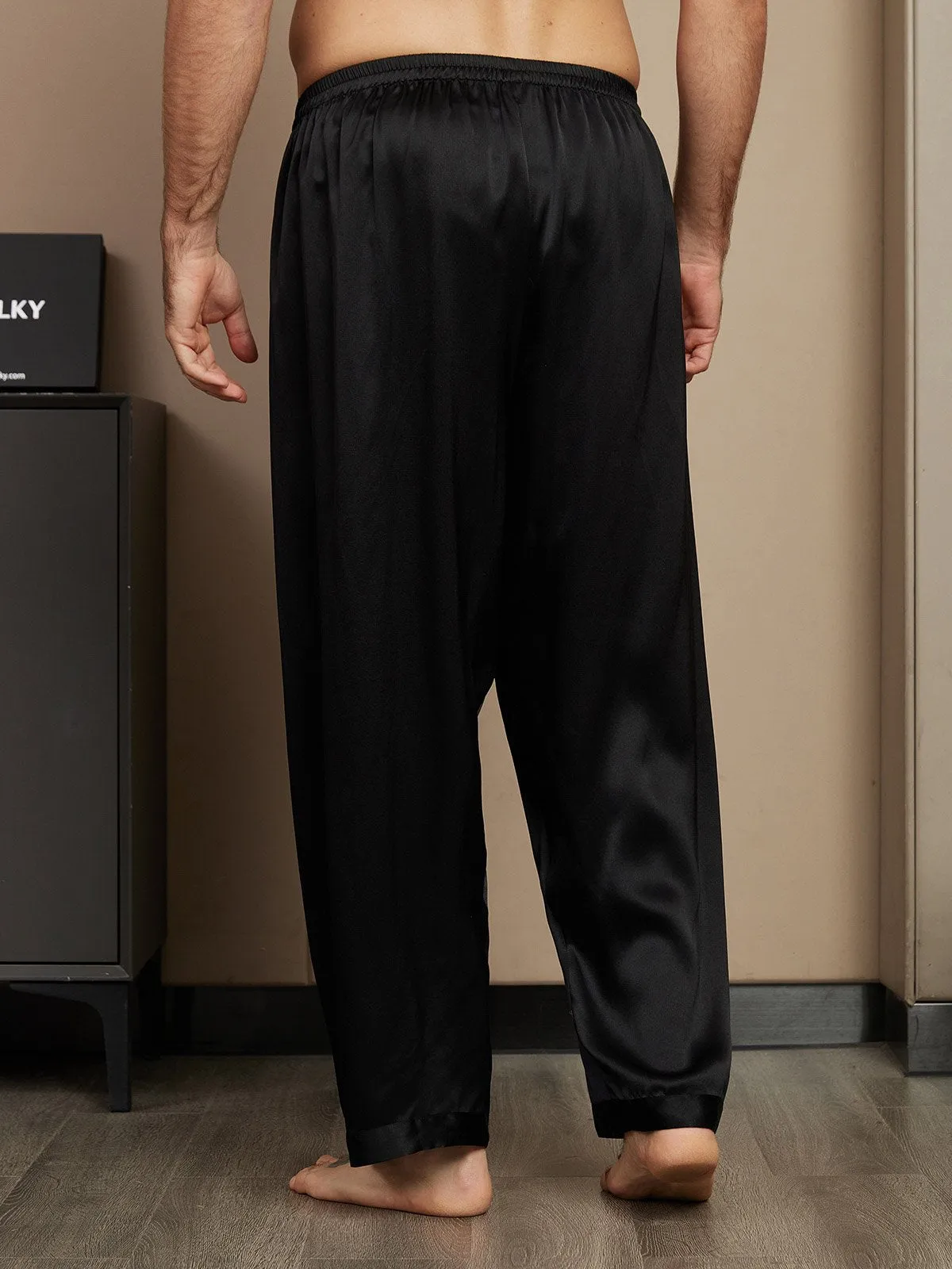Pure Silk Relaxed Pajama Pants