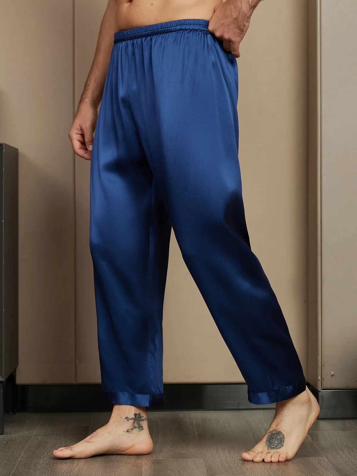 Pure Silk Relaxed Pajama Pants