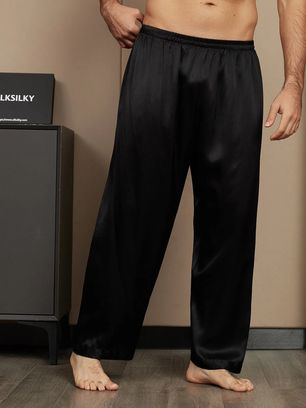 Pure Silk Relaxed Pajama Pants