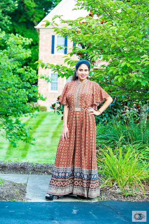 Red Plazzo JumpSuit