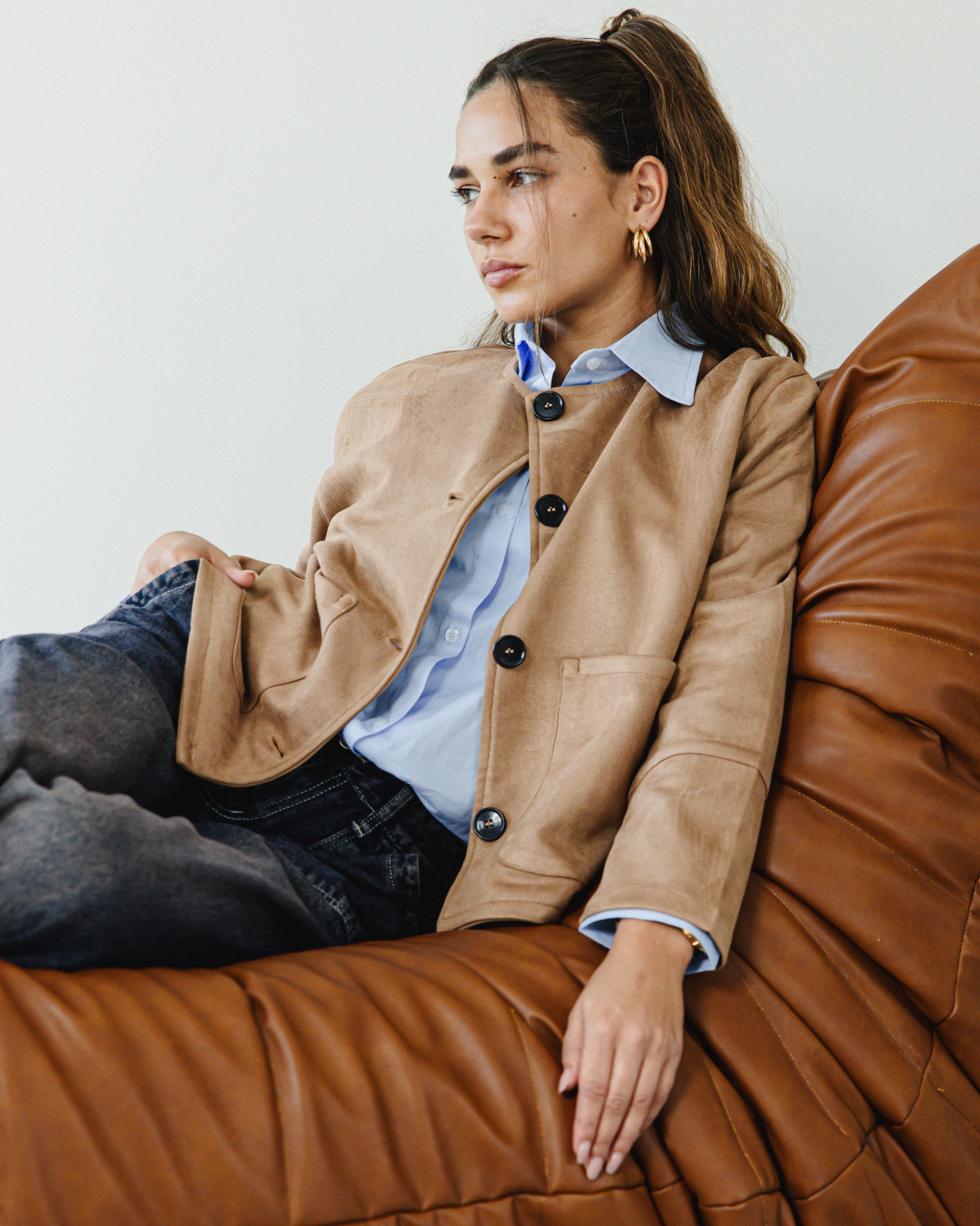 SUEDE JACKET CAFE