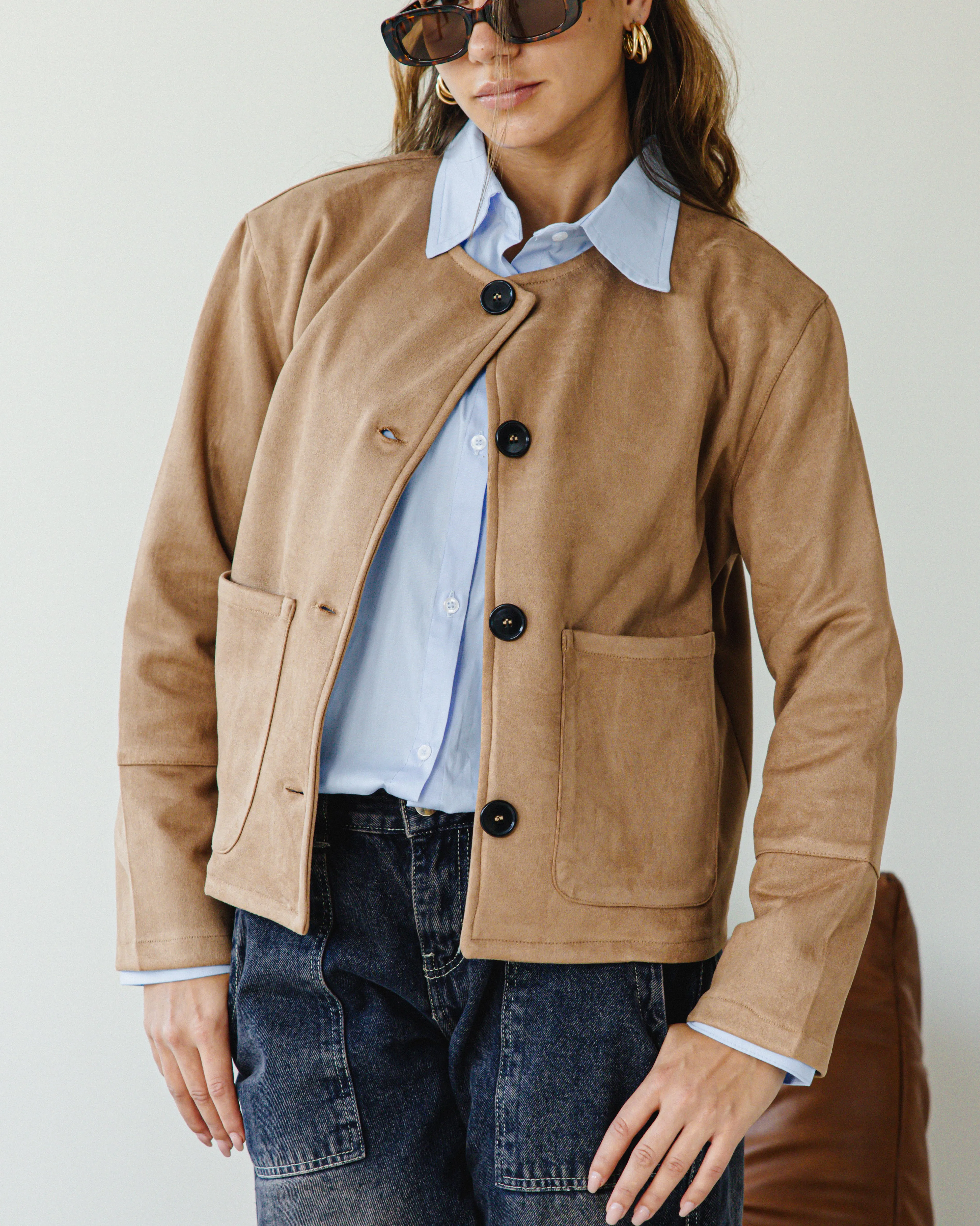 SUEDE JACKET CAFE
