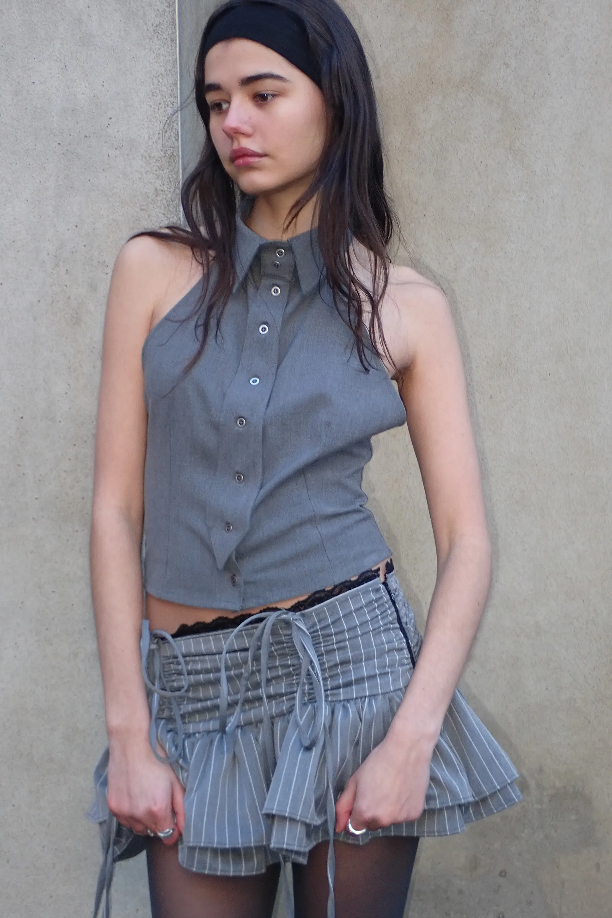 Thursday Pinstripe Mini Skirt